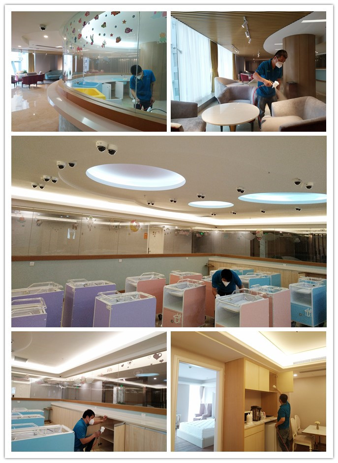 珠海慈心園月子中心室內(nèi)空氣凈化施工現(xiàn)場